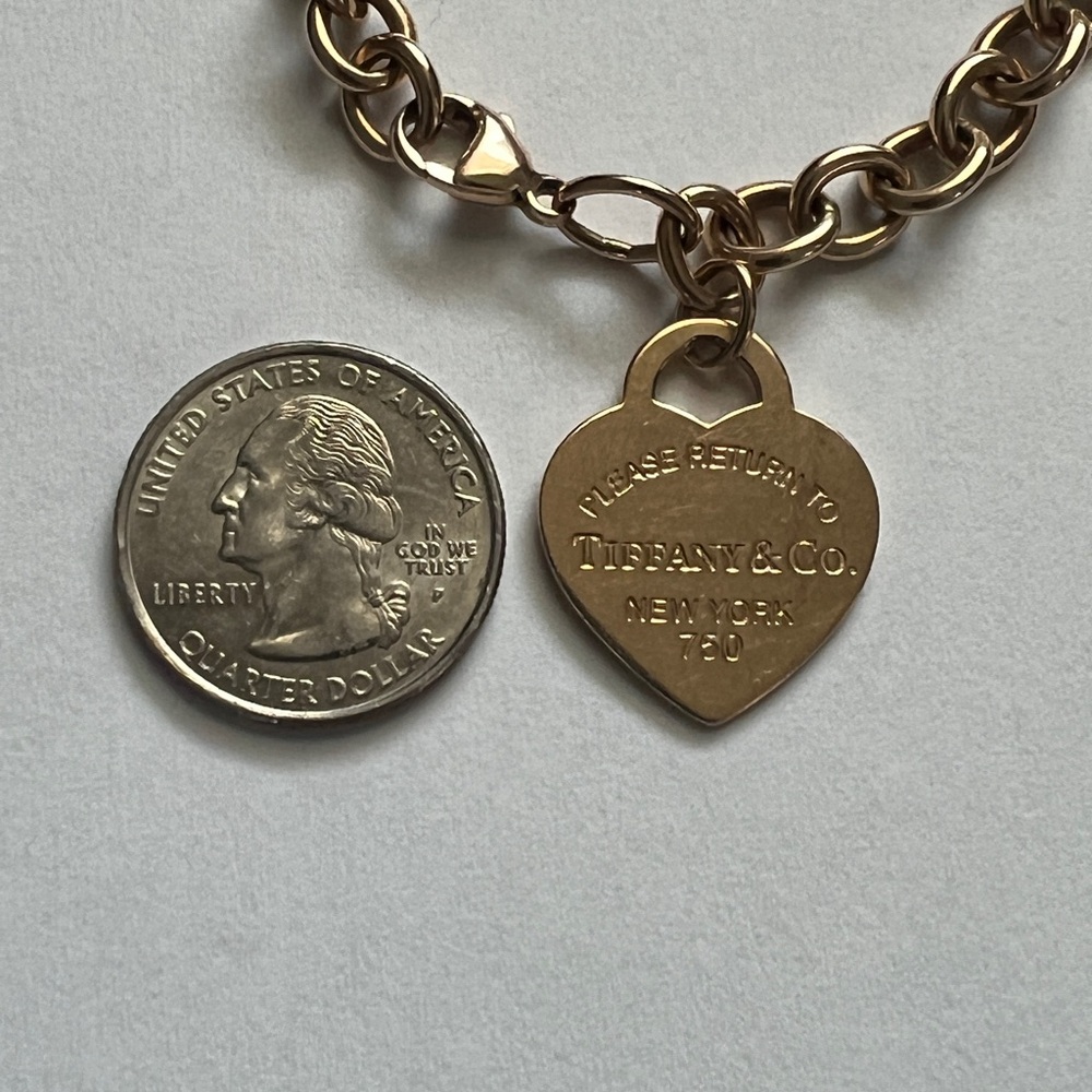 Tiffany & Co. Rose gold Bracelet with medium Heart charm - Picture 4 of 9